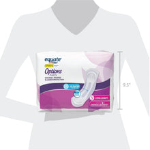 Incontinence pads package with size marker reading 9.5