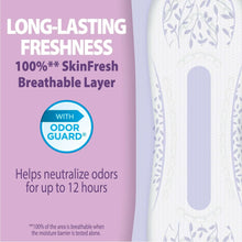 Incontinence pads with SkinFresh breathable layer and Odor Guard for up to 12 hours