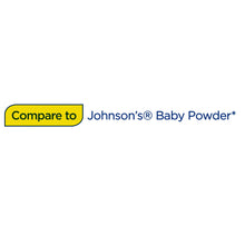 Compare to Johnson's Baby Powder label graphic