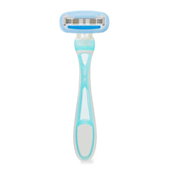 Equate Women's 5-Blade Disposable Razors, Blue, 6 Count