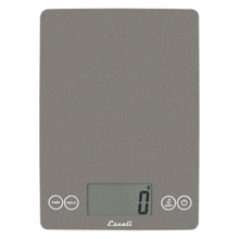 Digital kitchen scale with LCD display and front control buttons