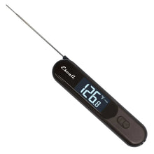Infrared thermometer with foldable probe and LCD display, dark body