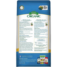 Organic soil acidifier bag back with directions panel and guaranteed analysis chart
