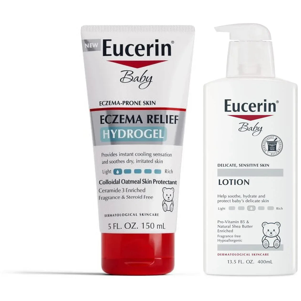 Eucerin Baby Lotion Fragrance Free Gentle Moisturizer 13.5 fl oz
