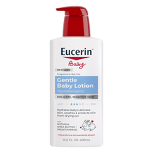 Eucerin Baby gentle fragrance-free lotion bottle with pump, 13.5 fl oz