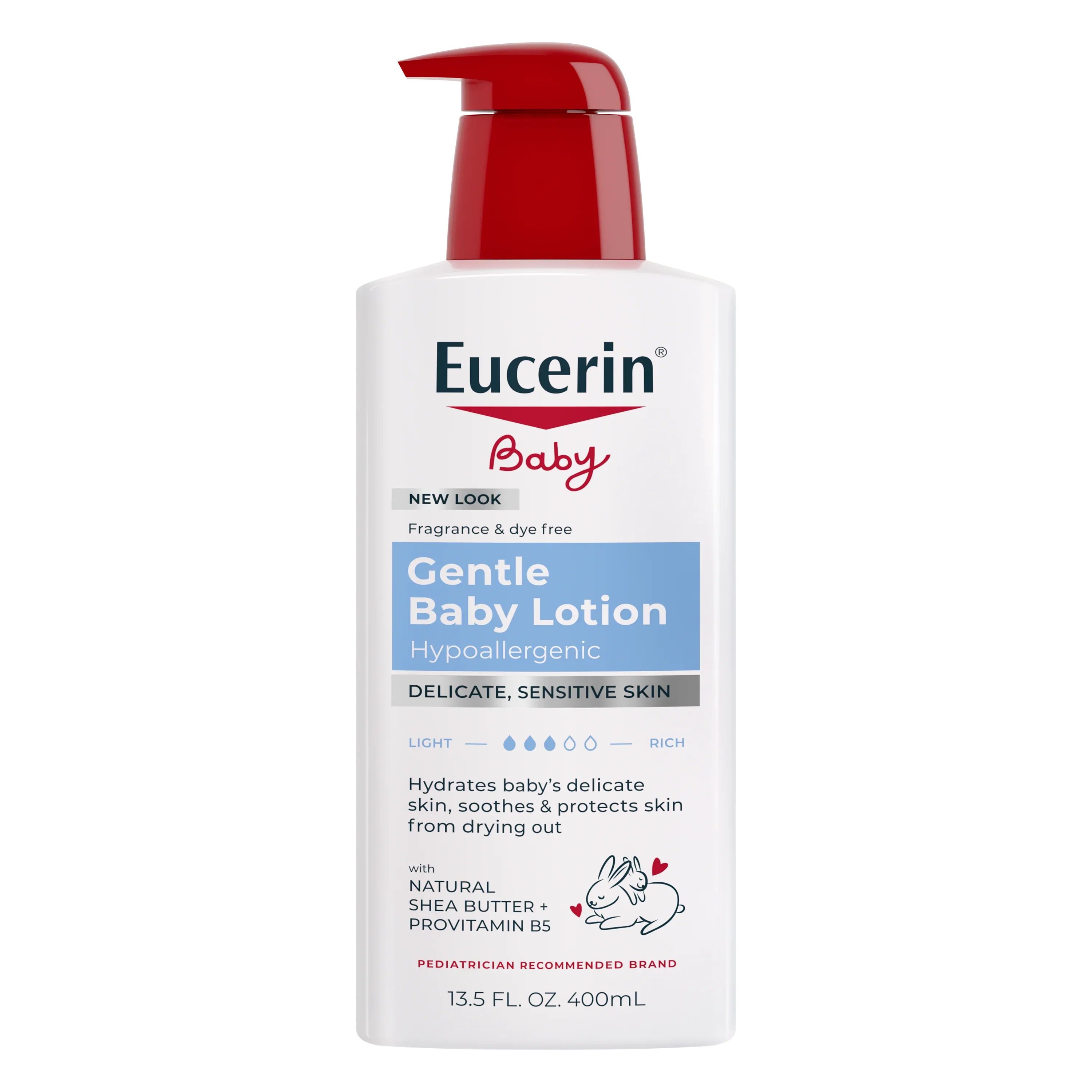 Eucerin Baby Lotion Fragrance Free Gentle Moisturizer 13.5 fl oz - USA MEGA SHOP