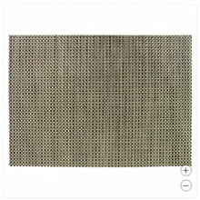 Woven placemat, olive-brown with tight grid texture