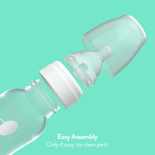 Clear bottle parts for easy assembly and cleaning
