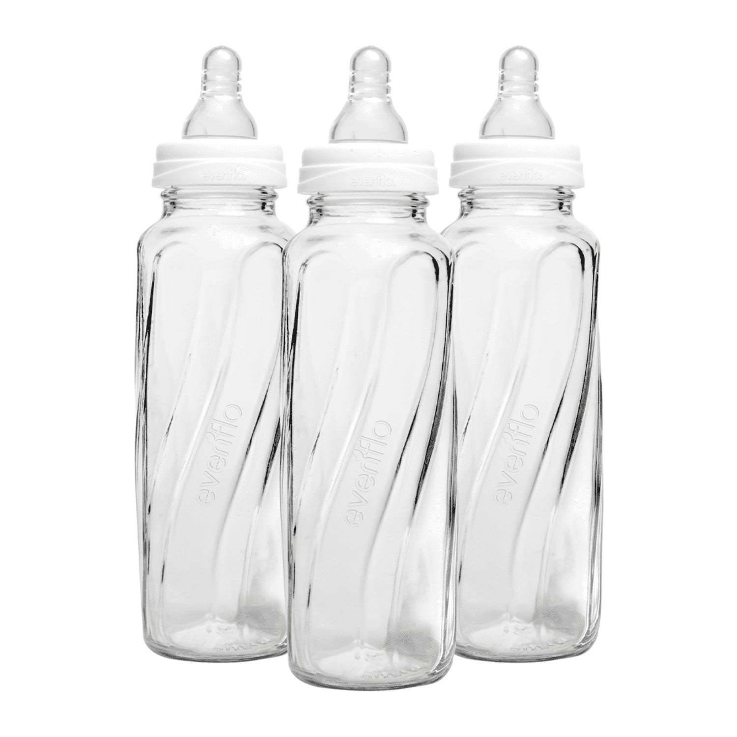 Evenflo Classic BPA-Free Glass Baby Bottles - 8 Fl oz, Clear