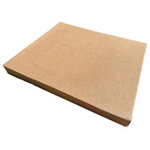 Flat rectangular kraft cardboard box