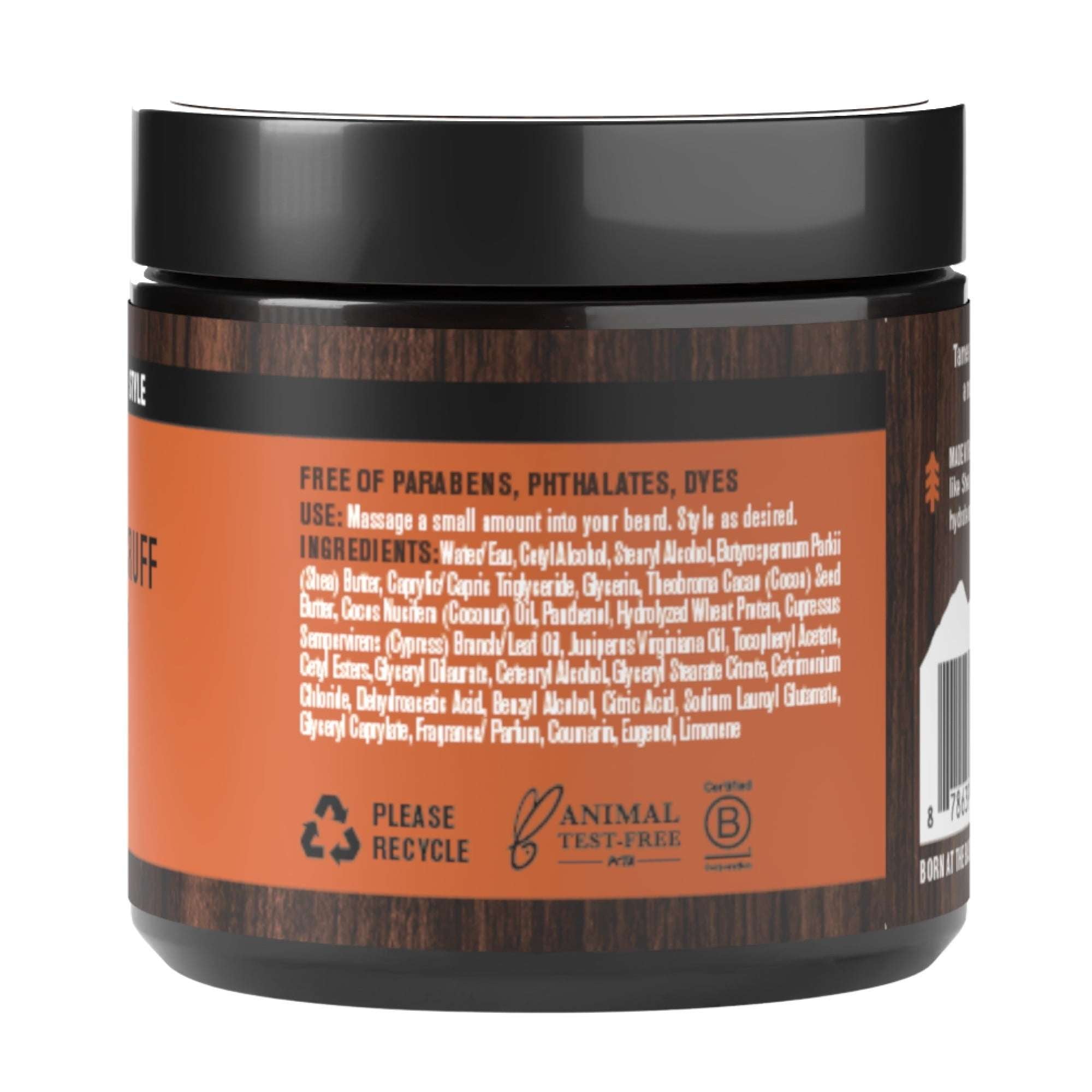 Every Man Jack Aged Bourbon Hydrating Beard + Scruff Softening Butter for Men, Naturally Derived, 4 oz