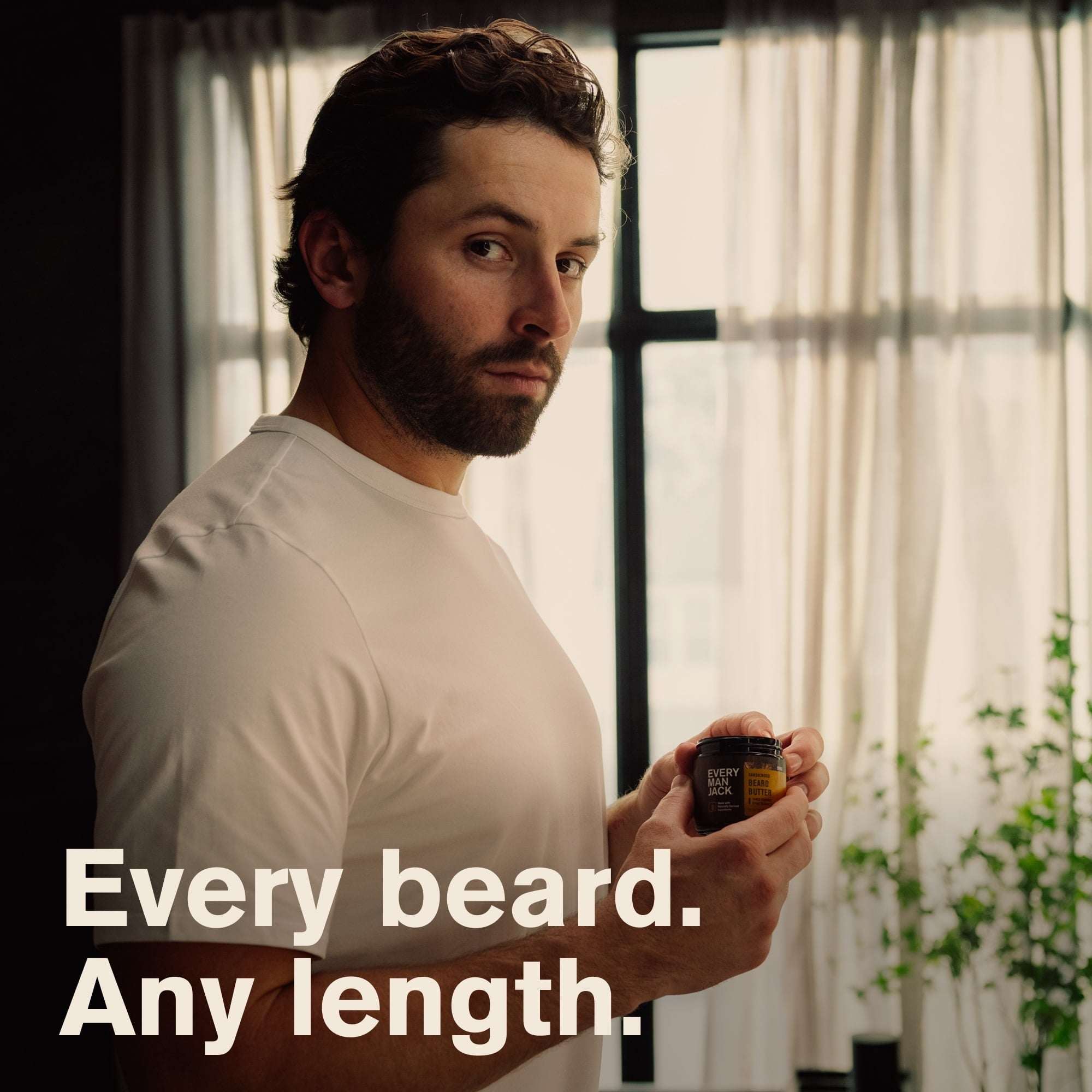 Every Man Jack Aged Bourbon Hydrating Beard + Scruff Softening Butter for Men, Naturally Derived, 4 oz
