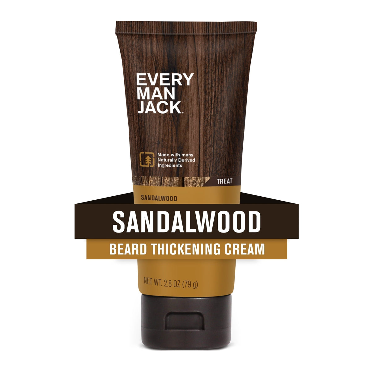 Every Man Jack Beard Thickening Cream for Men, Naturally Derived, 2.8 oz