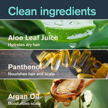 Caribbean Coconut moisturizing shampoo ingredient highlights: aloe, panthenol, argan oil