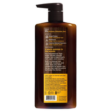 Every Man Jack Sandalwood Teak 2-in-1 shampoo conditioner bottle, back label view