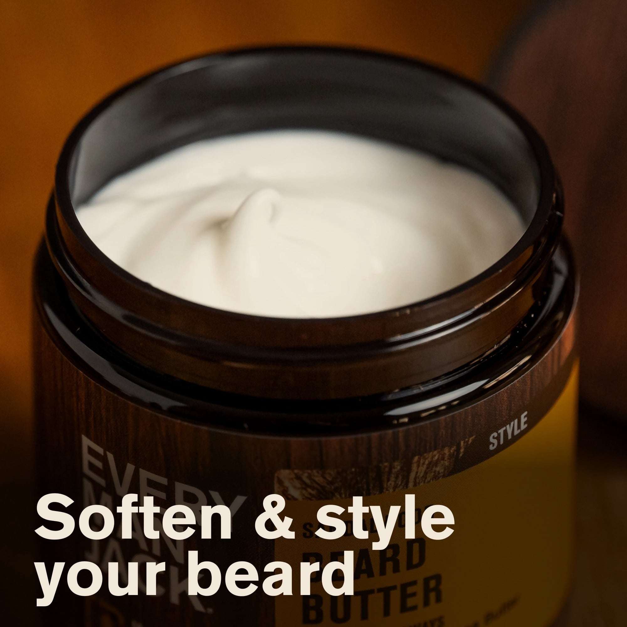 Every Man Jack Sandalwood Teak Hydrating Beard & Scruff Softening Butter for Men, Naturally Derived, 4 oz
