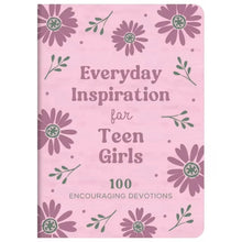 Pink imitation leather journal cover with floral pattern and 'Everyday Inspiration'