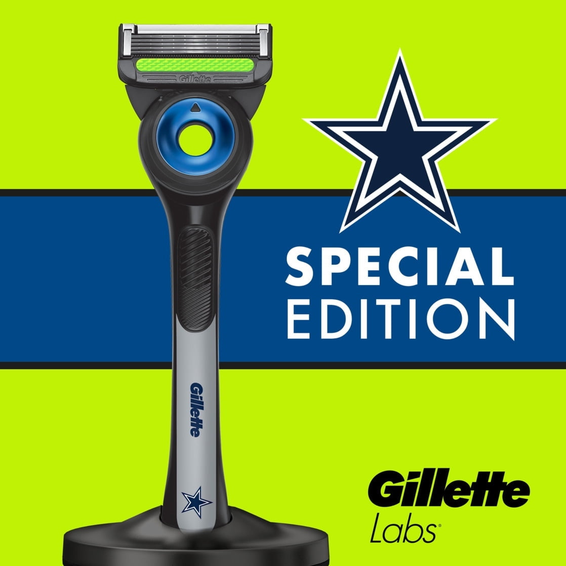 Exclusive Gillette Labs Official Cowboys Gameday Razor Bundle