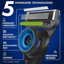 Gillette Labs razor with multi-blade cartridge and precision trimmer