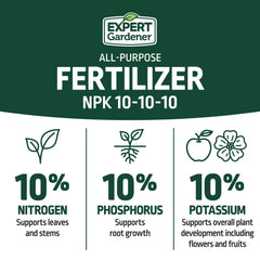 Expert Gardener All Purpose Plant Fertilizer, 10-10-10 Fertilizer