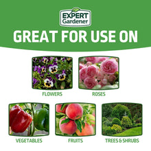 Plant food label great for use on flowers, roses, vegetables, fruits, trees & shrubs