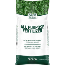 Expert Gardener all purpose fertilizer bag, 16-16-16 NPK, 20 lb, green/white