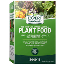 Expert Gardener plant food box, green front showing NPK 24-8-16