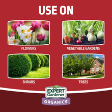 Blood meal plant food label card: use on flowers, vegetable gardens, shrubs, trees