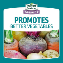 Expert Gardener organics bone meal fertilizer label: promotes better vegetables