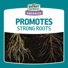 Expert Gardener organics bone meal fertilizer label: promotes strong roots