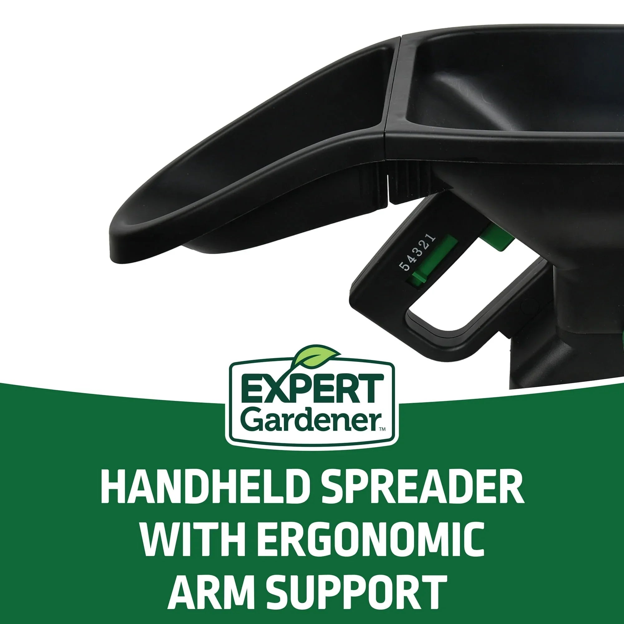 Expert Gardener 6 lb Capacity Handheld Broadcast Spreader