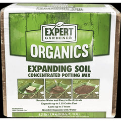 Expert Gardener Organics 2.25 cu ft Expanding Soil Concentrated Potting Mix