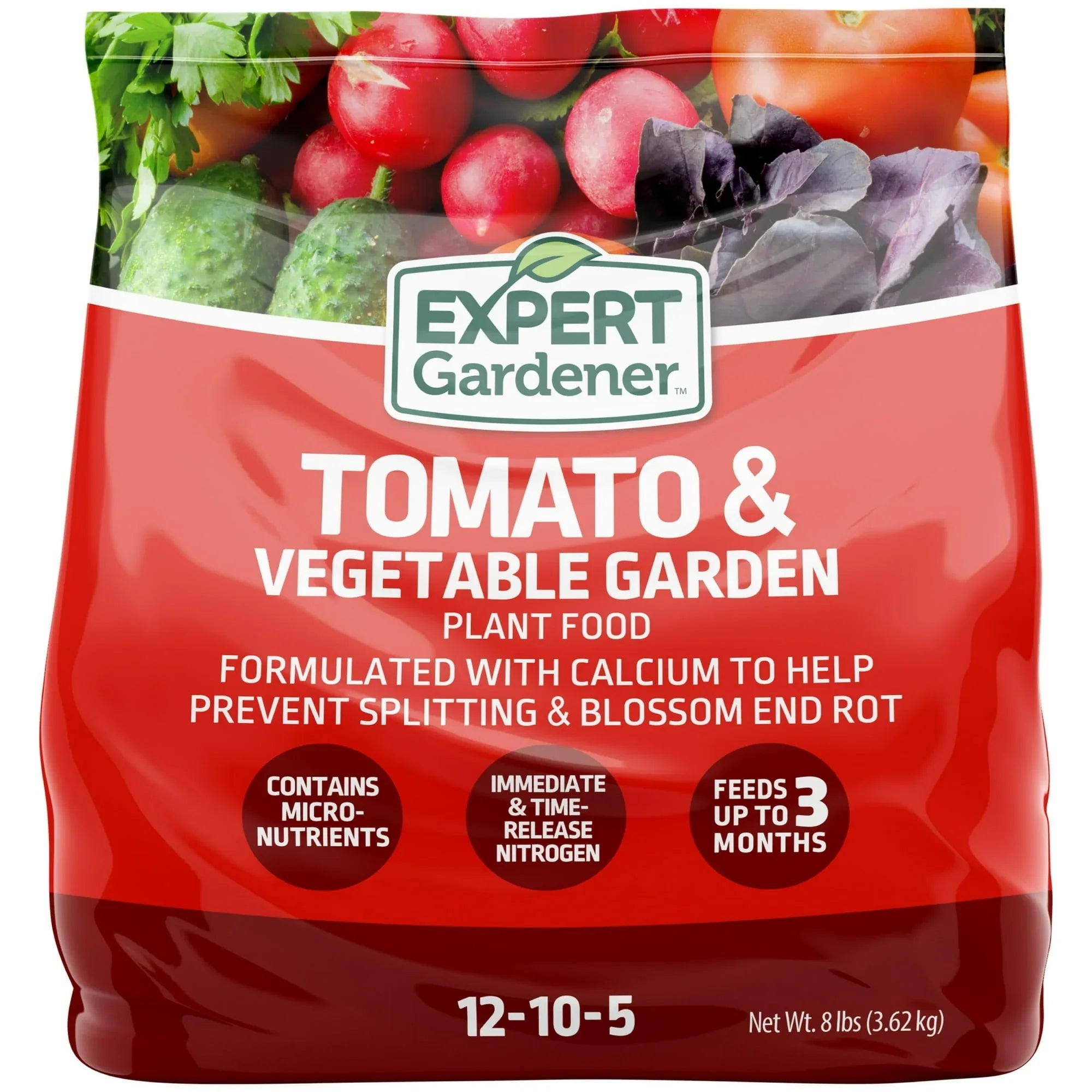 Expert Gardener Tomato & Vegetable Garden Plant Food Fertilizer, 12-10-5 Fertilizer