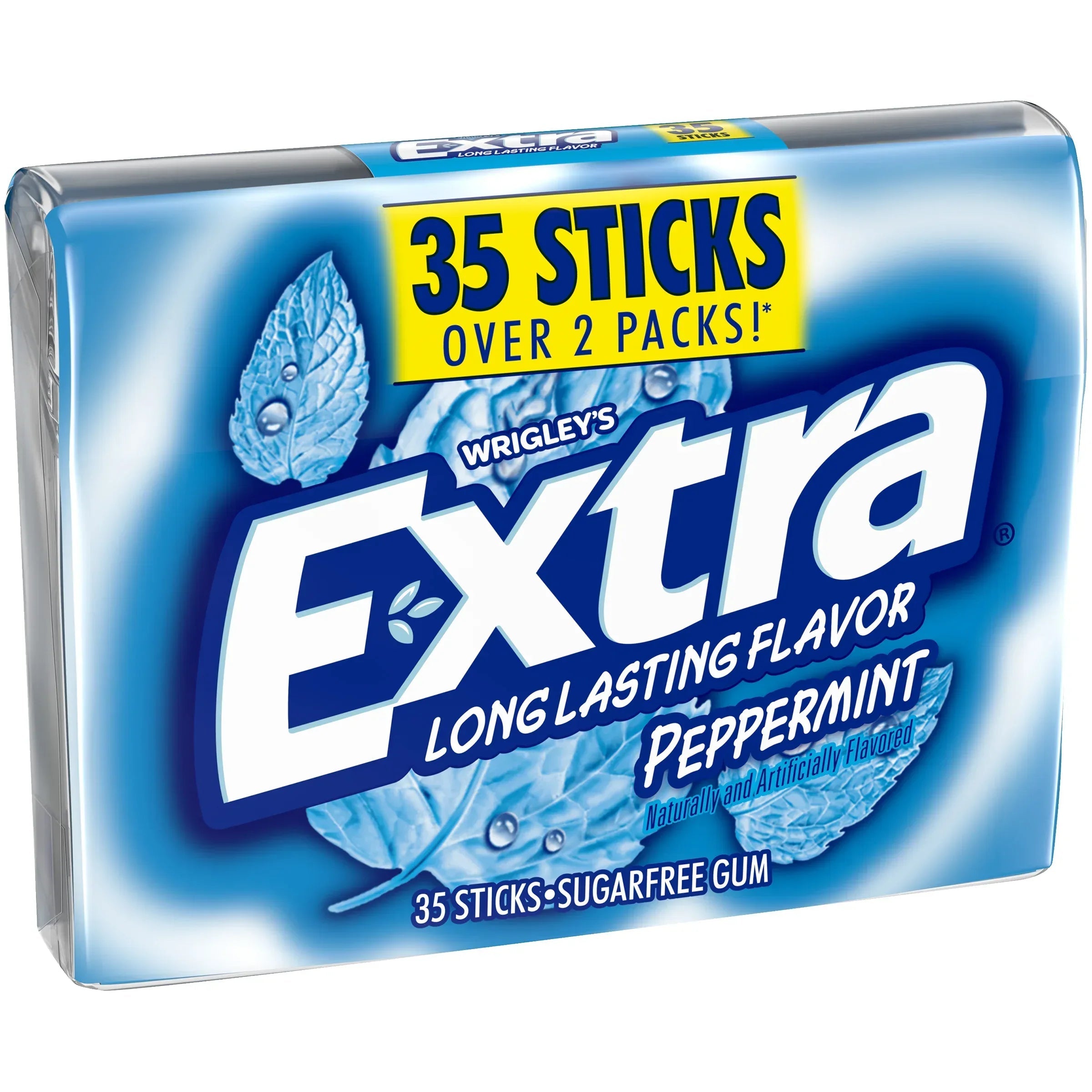 Extra Gum Peppermint Sugar Free Chewing Gum, Single Pack - 15 Stick