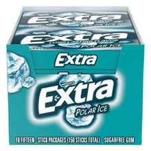 Teal sugar-free gum box for Polar Ice, 10 stick packs