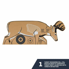 Ez Aim Cardboard Deer Shooting Target, Folded