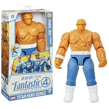 Marvel The Thing Titan Hero action figure with orange rocky body, blue pants, white boots