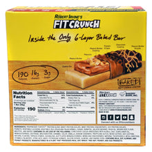 FITCRUNCH baked bar box back, nutrition facts and ingredient list