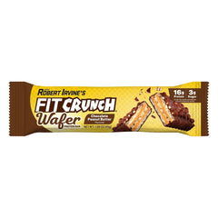 FITCRUNCH Wafer Protein Bars, 16g Protein, Chocolate Peanut Butter, 1.59 oz, 18-count - USA MEGA SHOP