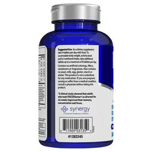FOCUSfactor supplement bottle back label with barcode and '#1282245', blue body