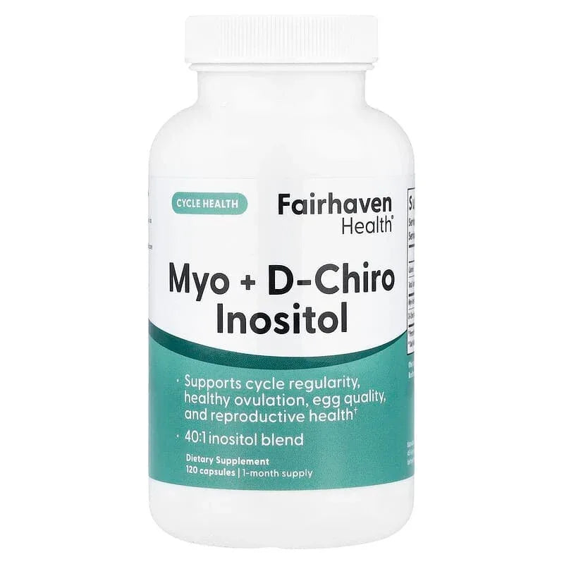 Fairhaven Health, Myo + D-Chiro Inositol, Capsules