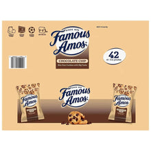 Chocolate chip cookie variety package with four pouch fronts and 42 count label