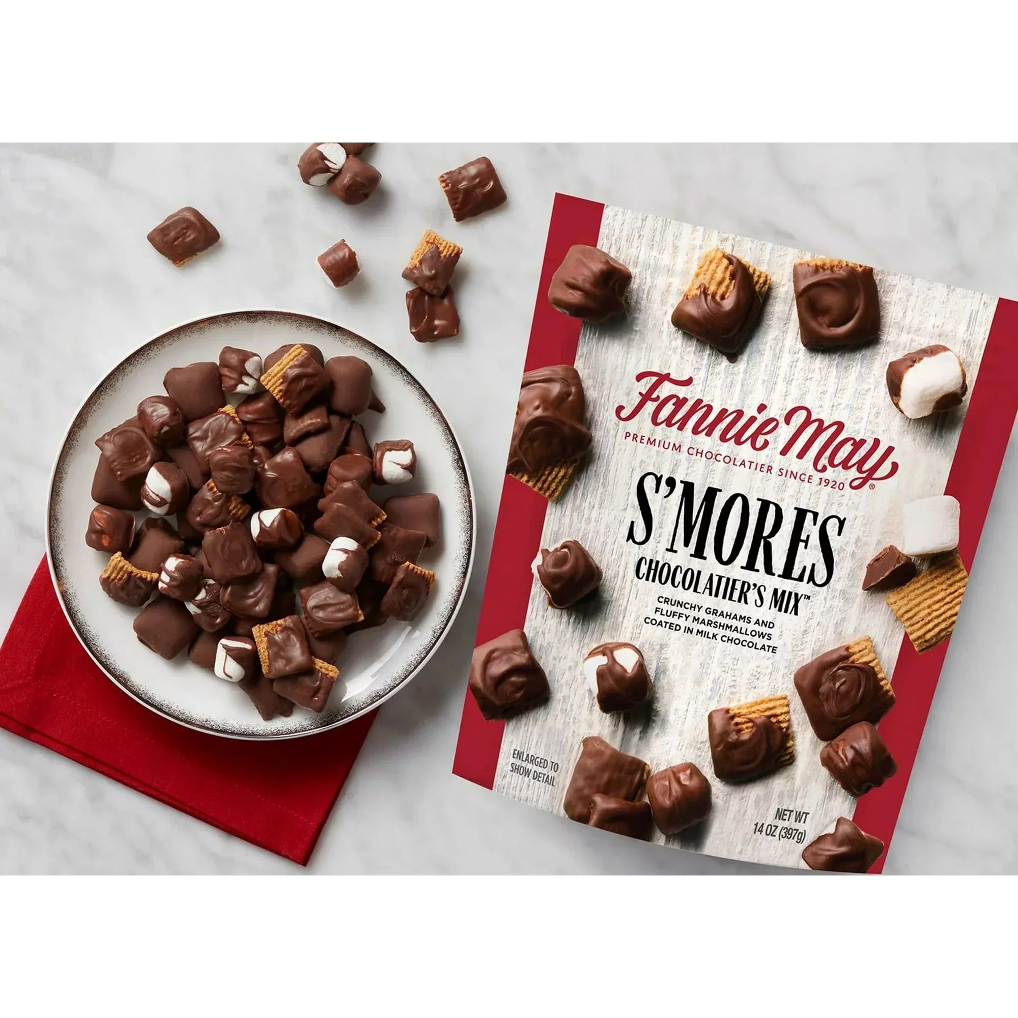 Fannie May S'mores Snack Mix Bag (14 Ounce)