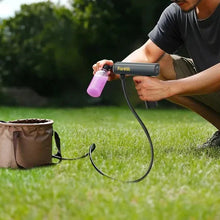 Fanttik cordless sprayer with bottle attachment spraying mist