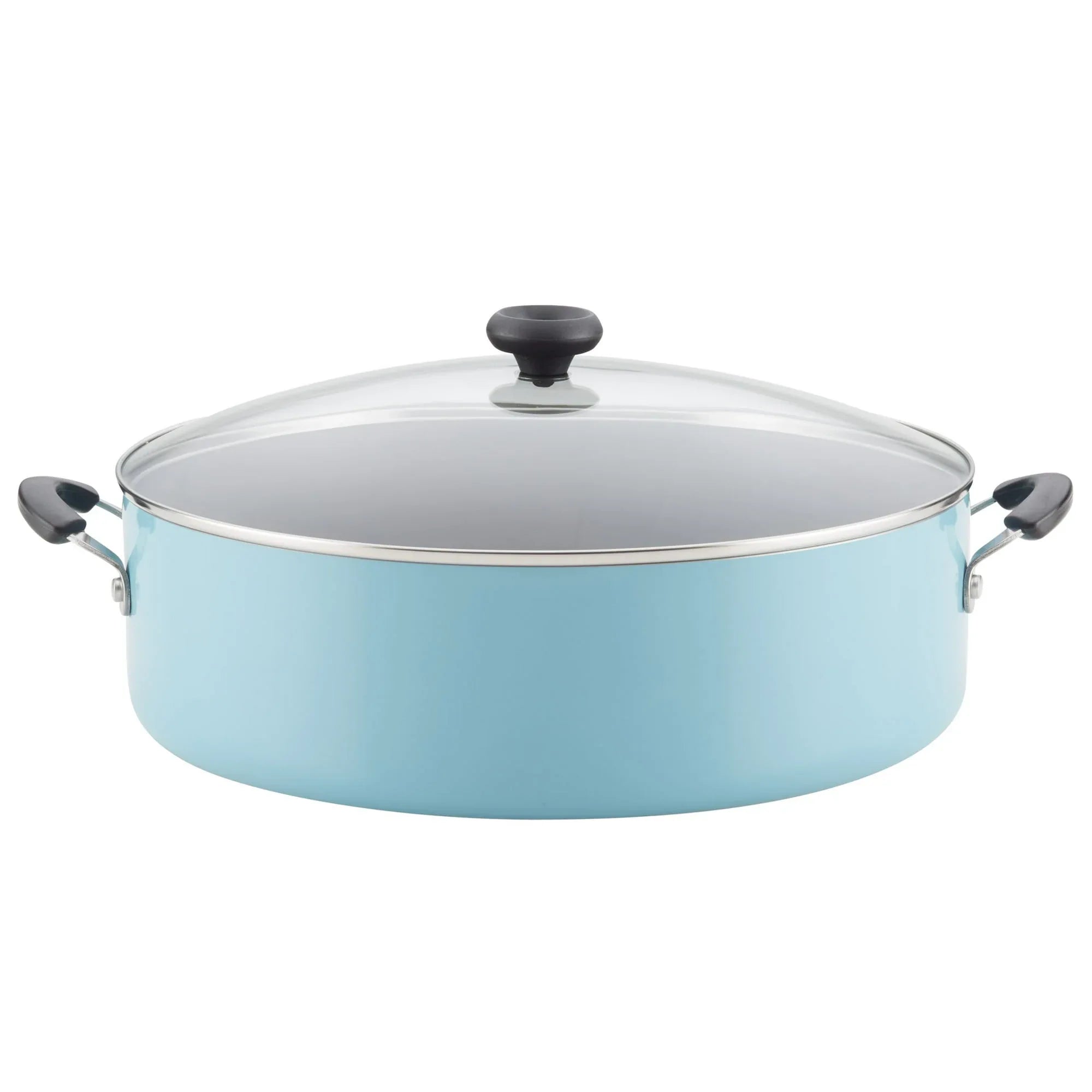 Farberware Easy Clean 14 Inch Nonstick One-Pot / Stockpot / Dutch Oven Family Braising Pan with Lid, Dishwasher Safe, Black