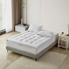 Farm to Home White Organic Cotton 2‚Äù Mattress Topper - USA MEGA SHOP