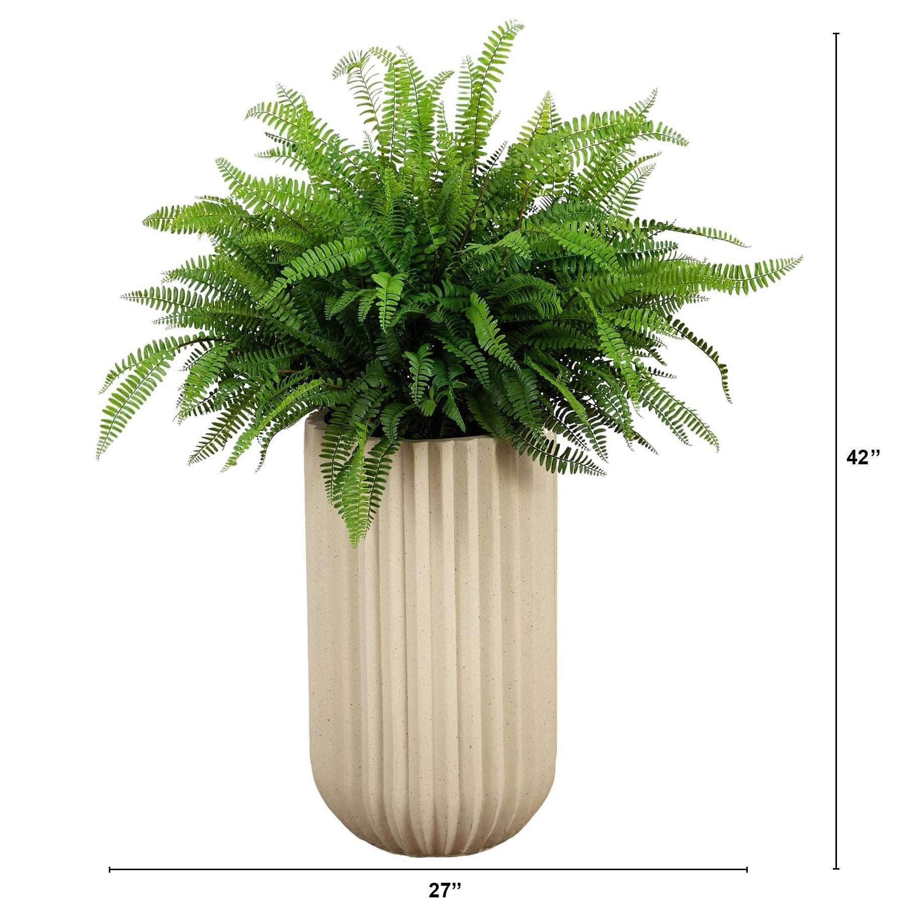 Faux 42‚Äù Fern in Planter - USA MEGA SHOP