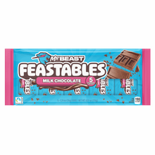 Milk chocolate bar multipack wrapper with MrBeast Feastables branding