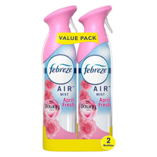 Febreze Air Mist spray bottles value pack, pink and blue (2-pack)