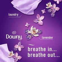 Febreze Air Effects air freshener spray ad with lavender flowers and Downy